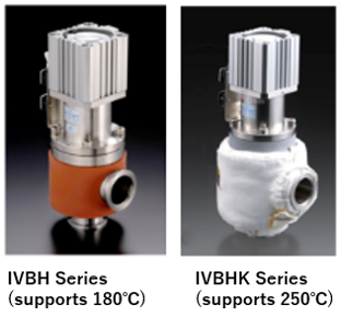 L-type vacuum bellows heated valves